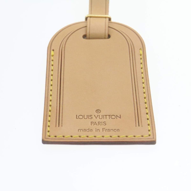 Louis Vuitton Authentic Leather Luggage Bag Name Tag Poignet Accessories