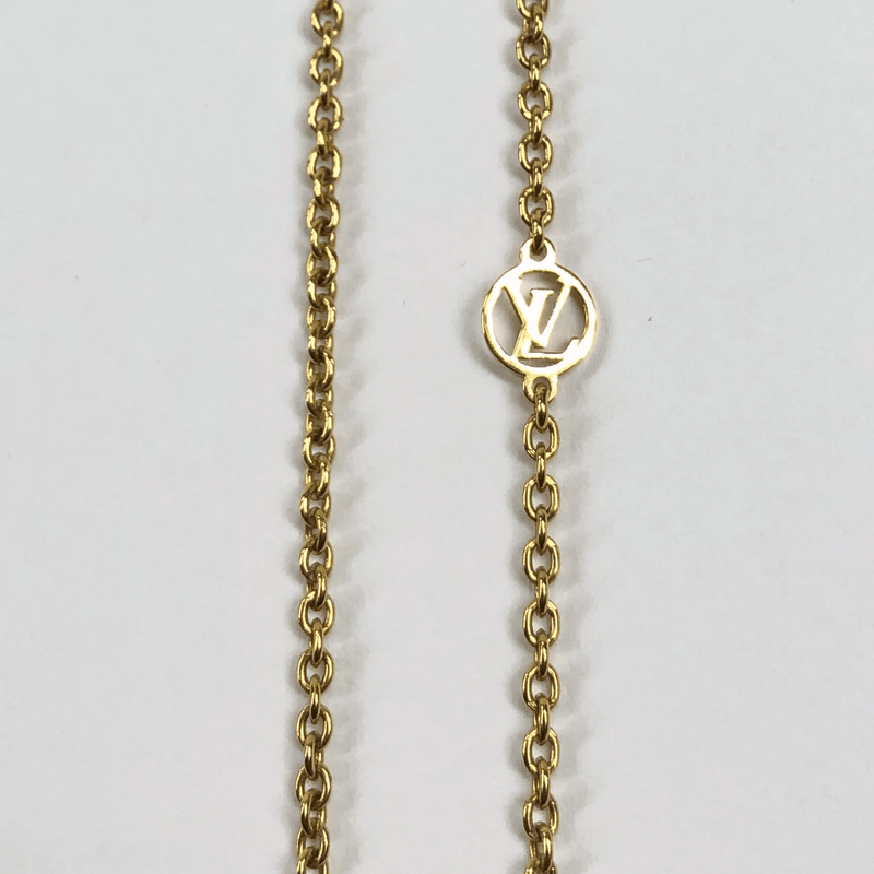 vuitton gold necklace