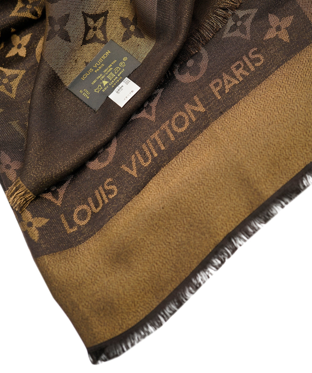 Louis Vuitton Monogram Big Shawl Brown & Gold ASL6455 – LuxuryPromise