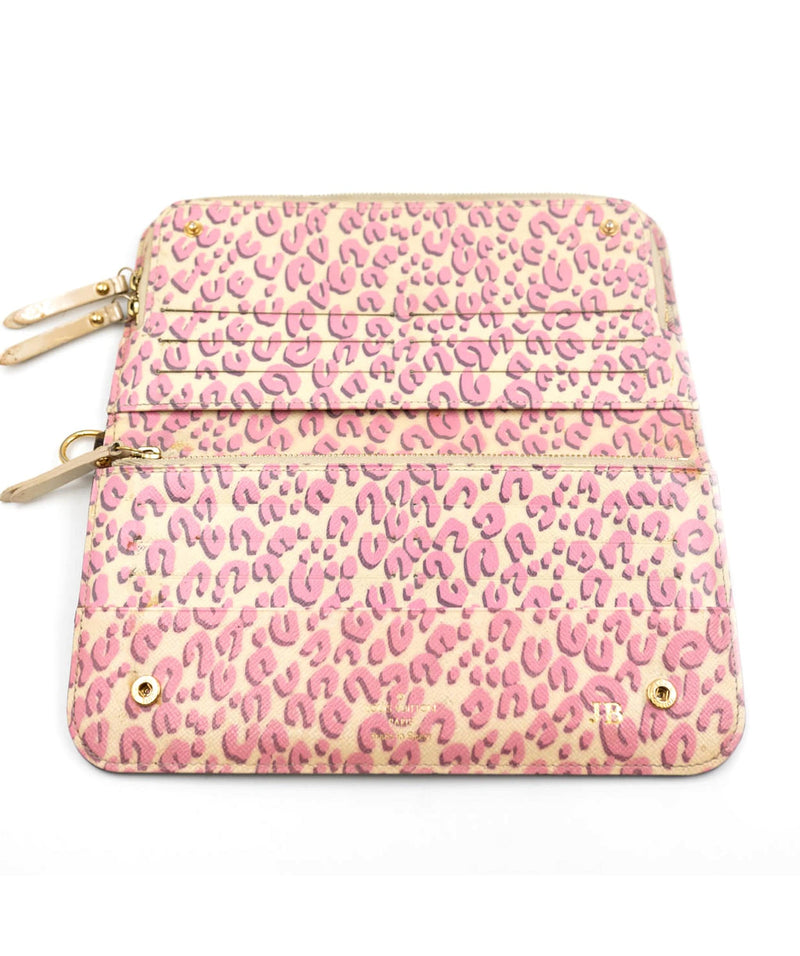 Cloth wallet Louis Vuitton Pink in Cloth - 31223343