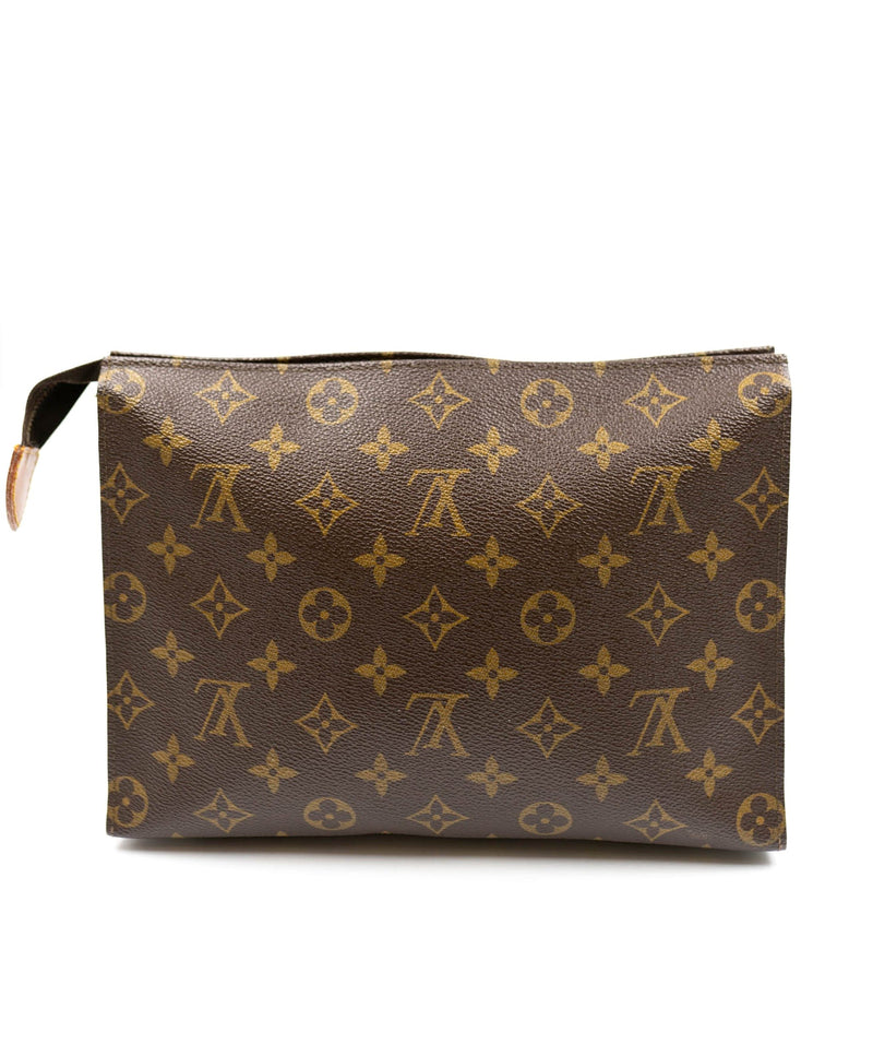 LOUIS VUITTON Monogram Poche Toilette 26 Pouch M47542 LV Auth