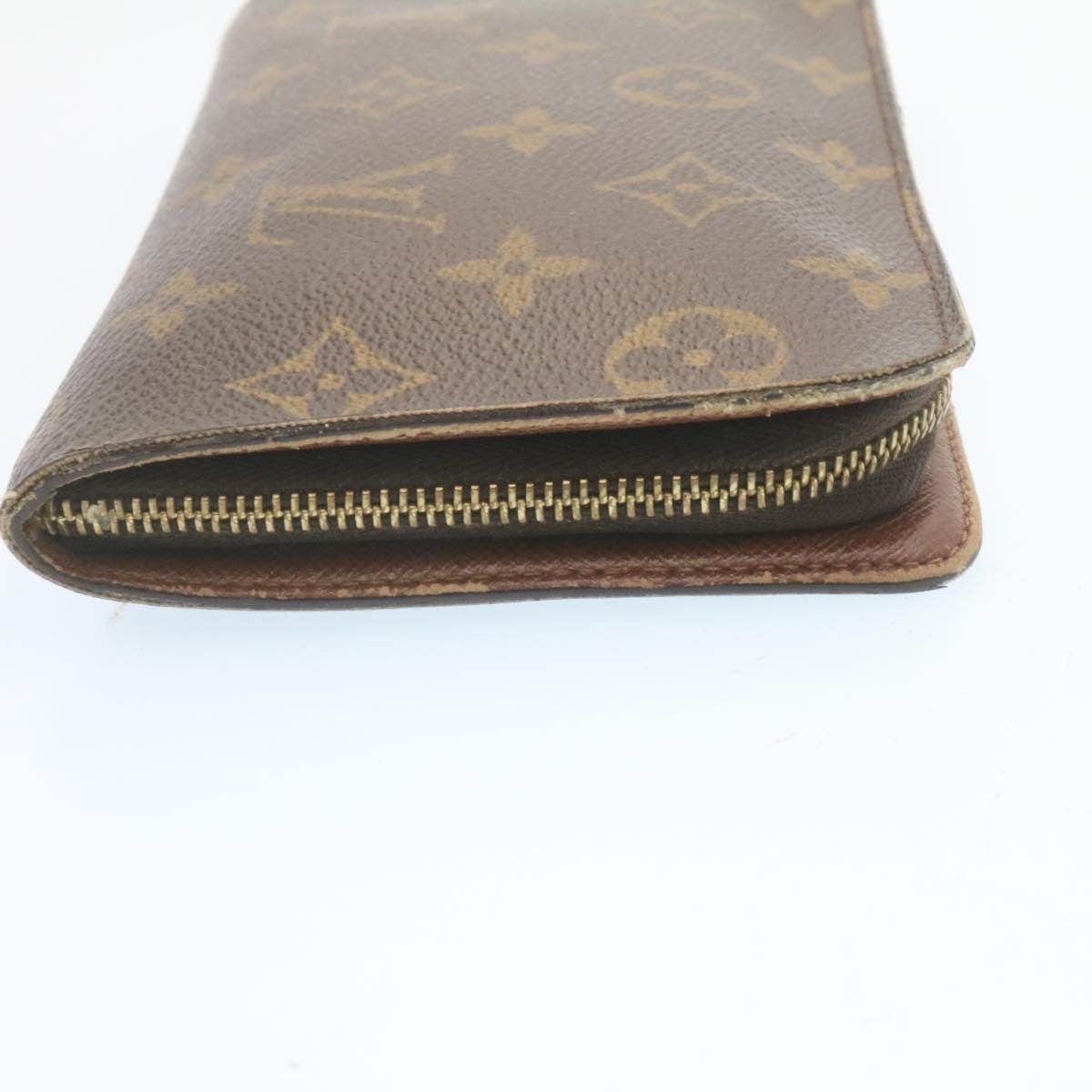 Louis Vuitton LOUIS VUITTON Monogram Porte Monnaie Zip Long Wallet M61727 LV Auth 28588 - AWL2678