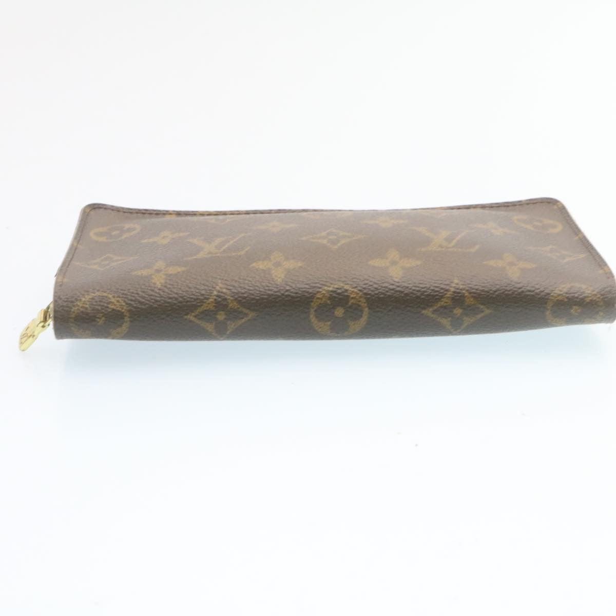 Louis Vuitton LOUIS VUITTON Monogram Porte Monnaie Zip Long Wallet M61727 LV Auth 28588 - AWL2678