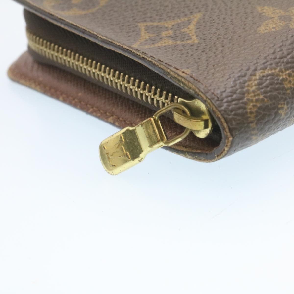 Louis Vuitton LOUIS VUITTON Monogram Porte Monnaie Zip Long Wallet M61727 LV Auth 28588 - AWL2678