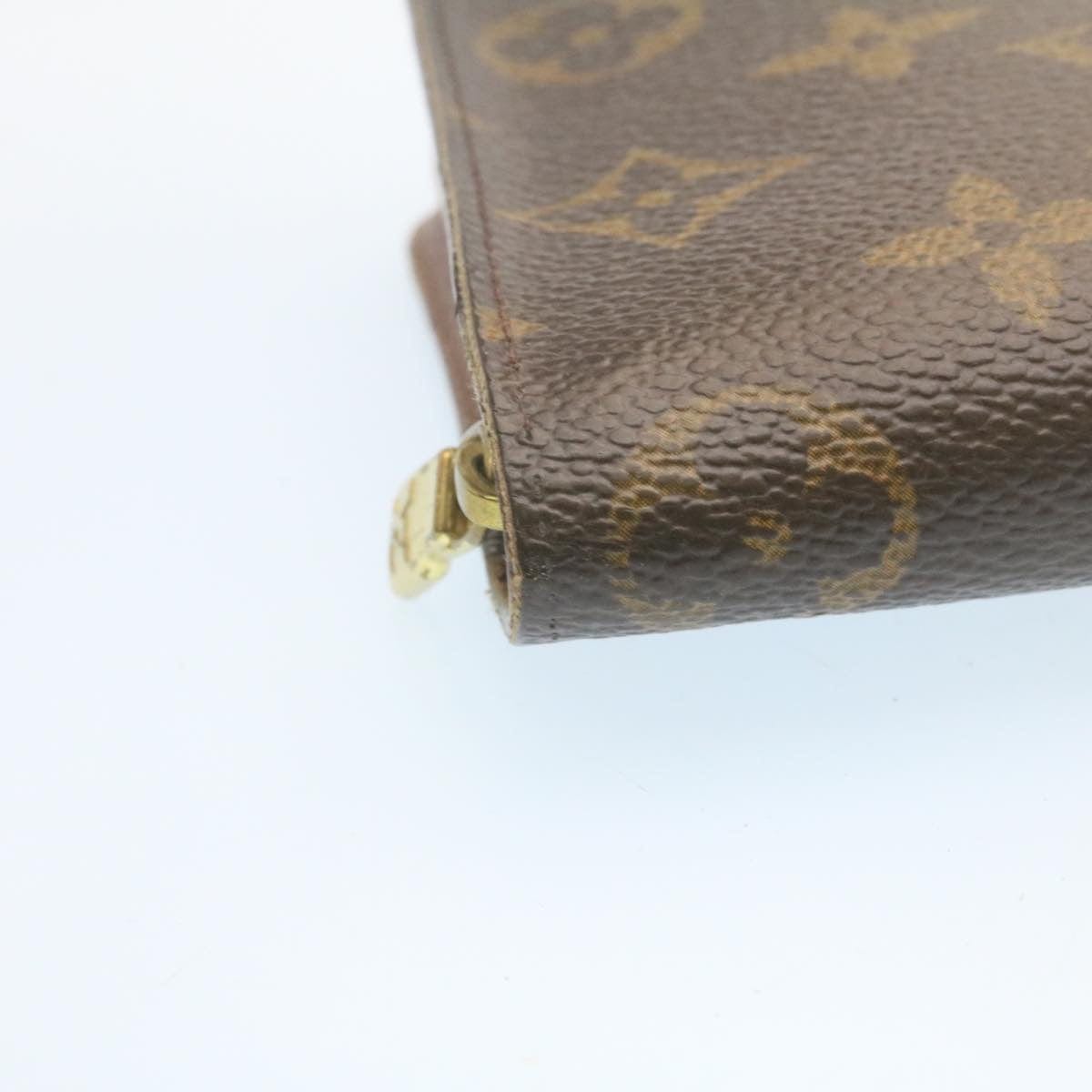 Louis Vuitton LOUIS VUITTON Monogram Porte Monnaie Zip Long Wallet M61727 LV Auth 28588 - AWL2678