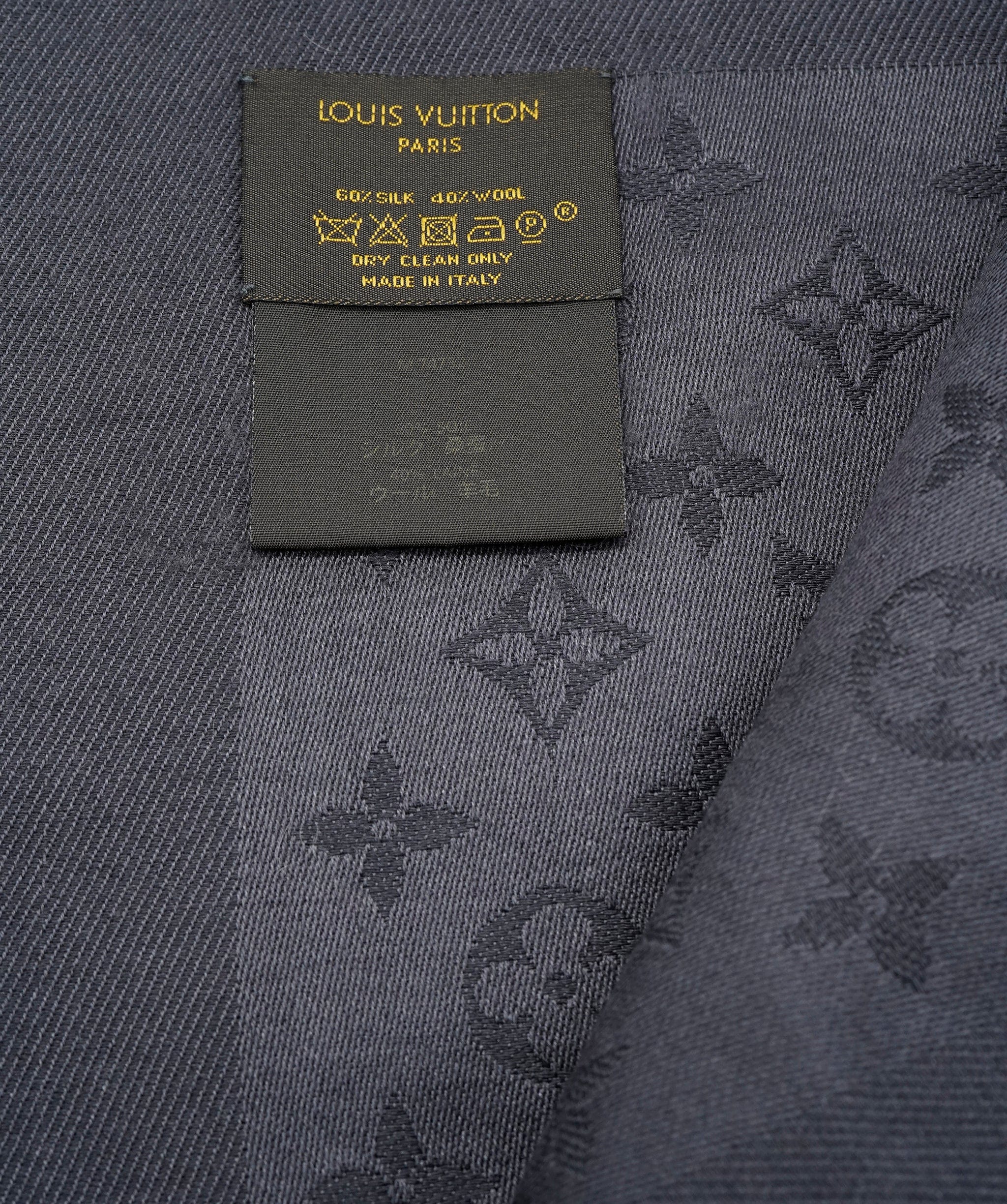 Louis Vuitton Louis Vuitton Monogram Scarf Dark grey ASL6983