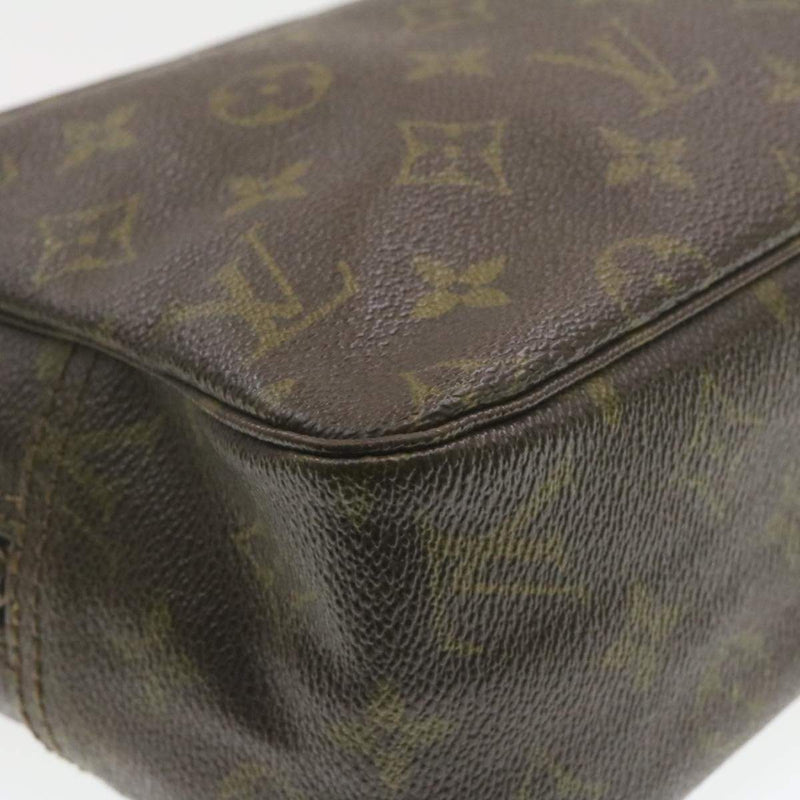 Authentic Louis Vuitton Monogram Trousse Toilette 28 Cosmetic Bag Clutch