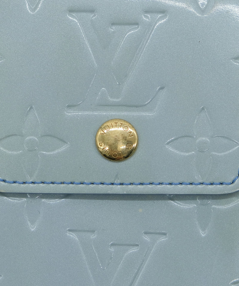 Louis Vuitton Monogram Vernis Walker Wallet Lavande LV Auth 33936