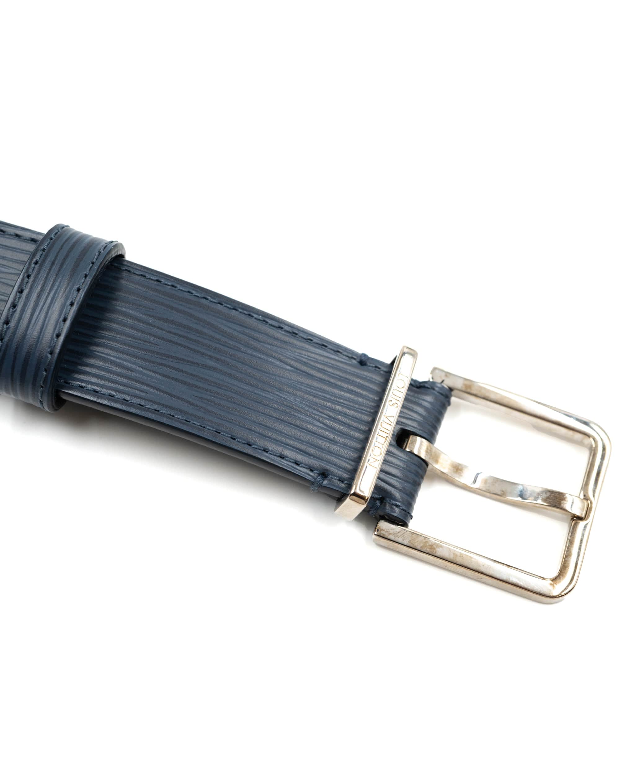 Louis Vuitton Louis Vuitton Navy Epi Leather Belt PHW - AGL1539