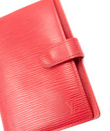 Louis Vuitton Louis Vuitton Red Epi Leather Agenda Diary  AGL2309
