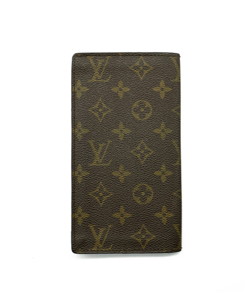 Vintage Louis Vuitton Wallet Bi Fold Brown Leather