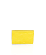 Louis Vuitton Louis Vuitton Yellow Epi Leather Card Holder  - ADL1115