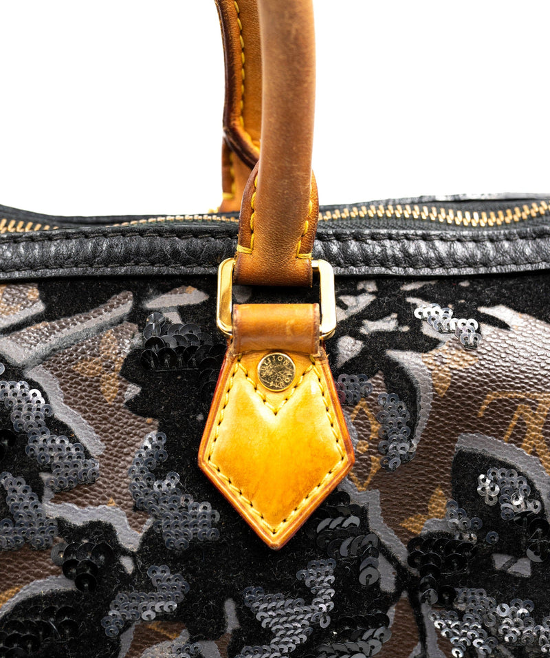 Limited Edition Louis Vuitton Fleur de Jais Speedy 30 Handbag