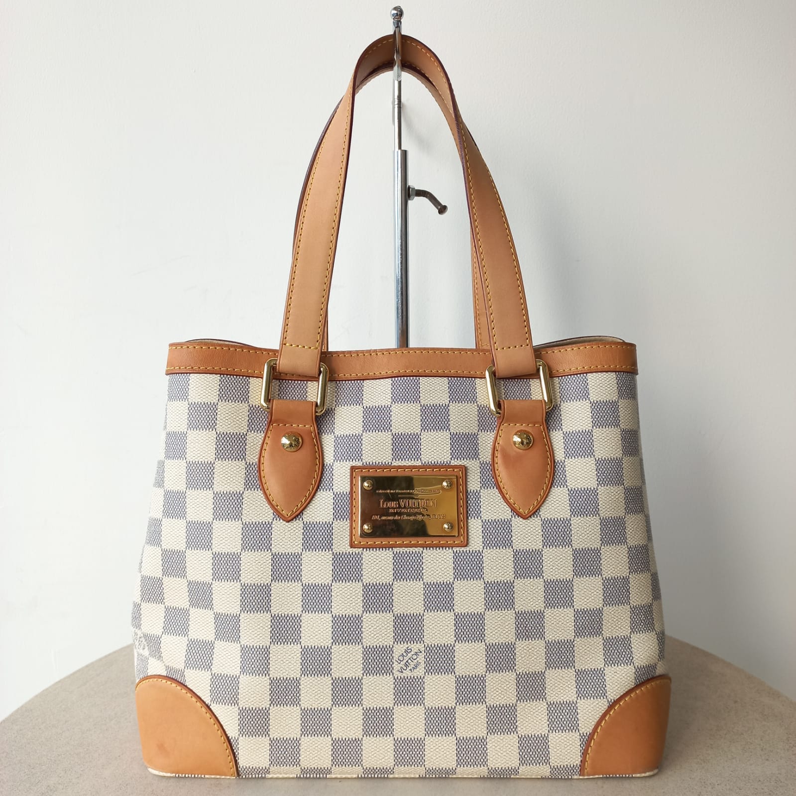 Louis Vuitton Damier Azur Hampstead PM Tote Bag MLX22020
