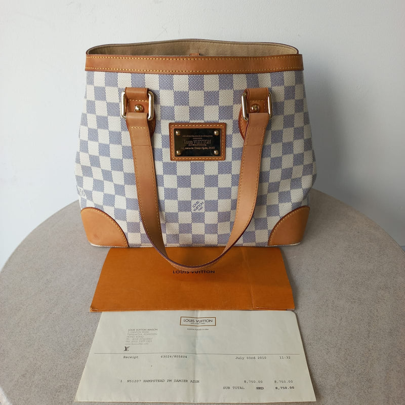 Louis Vuitton Damier Azur Hampstead