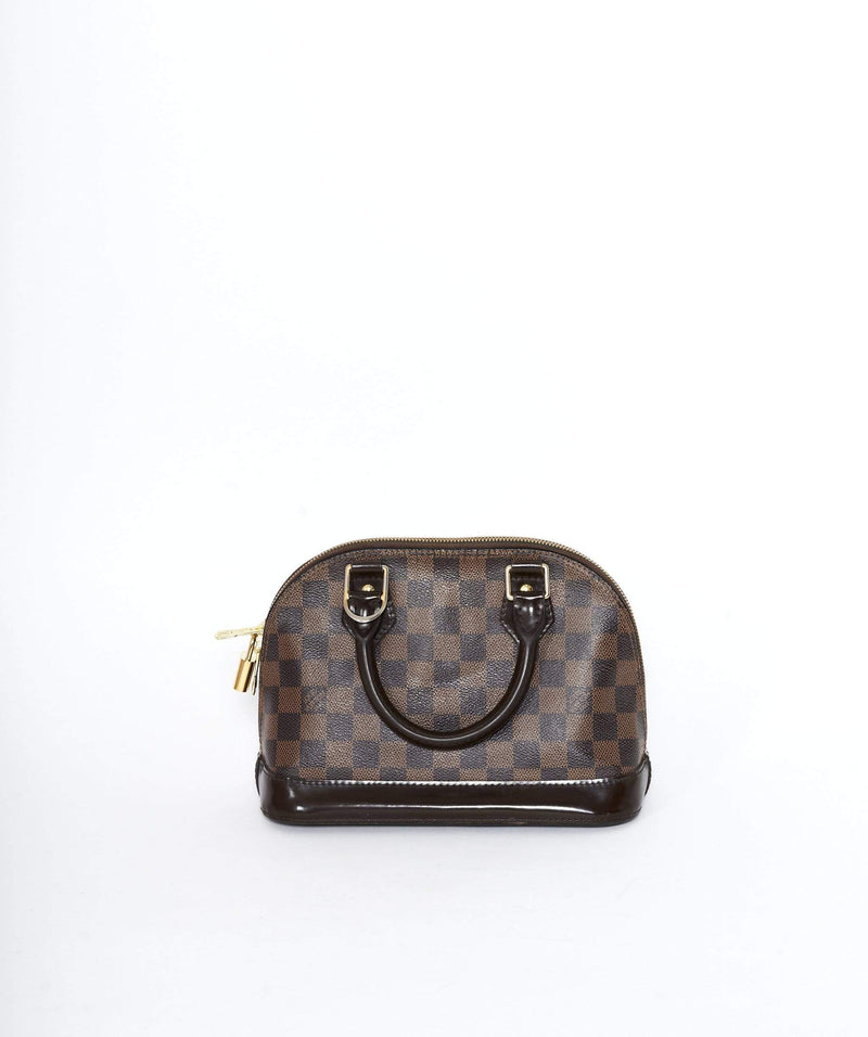 Louis Vuitton - Authenticated Alma Handbag - Silk Grey for Women, Very Good Condition