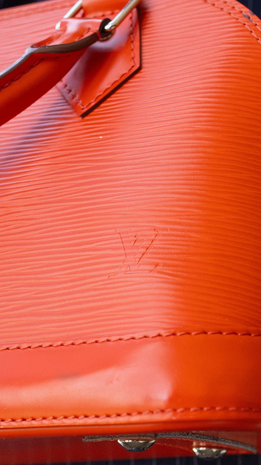 Louis Vuitton 2012 Orange Epi Leather Alma BB With Strap  Mine  Yours