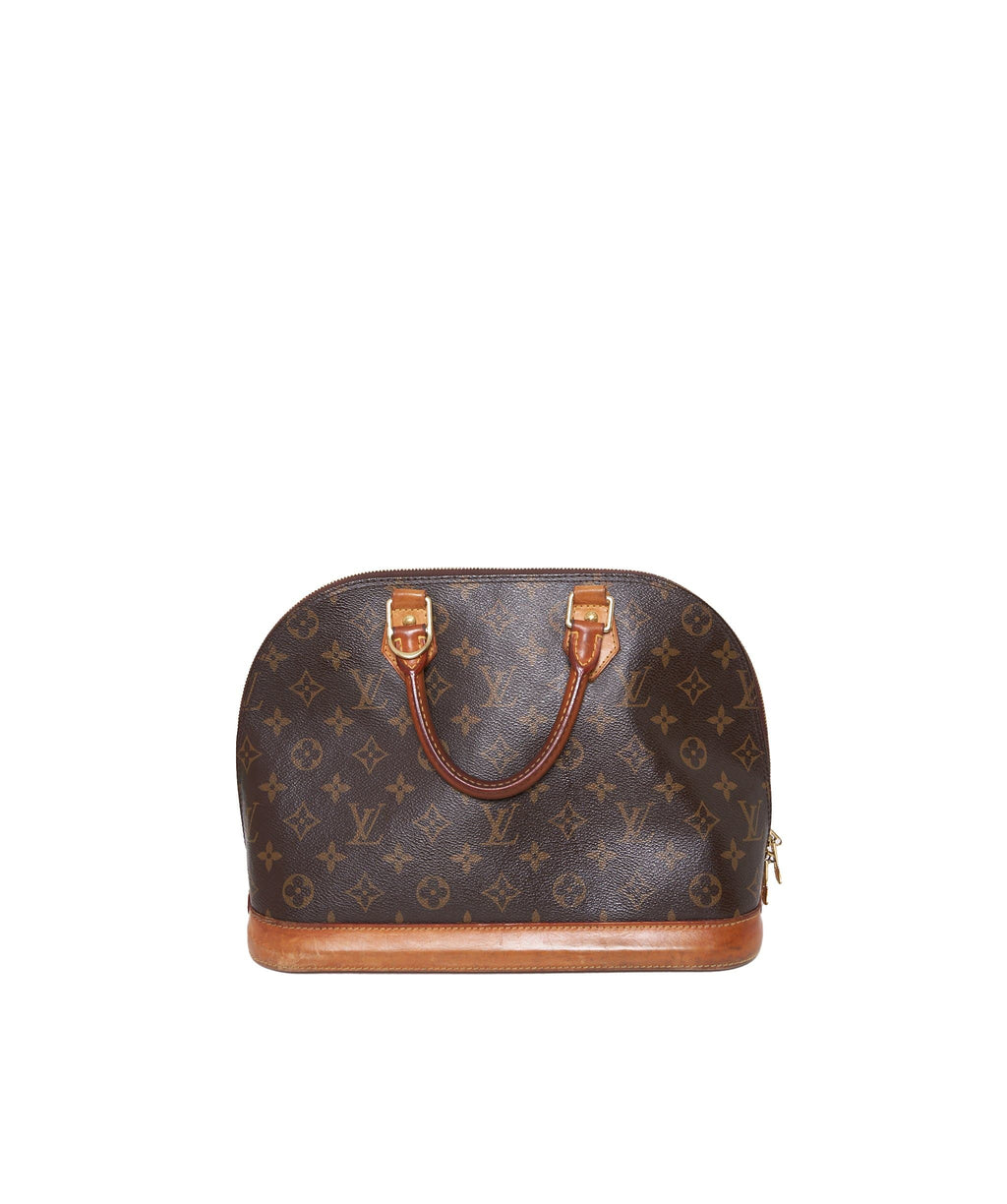 Brown Louis Vuitton Monogram Alma MM Handbag