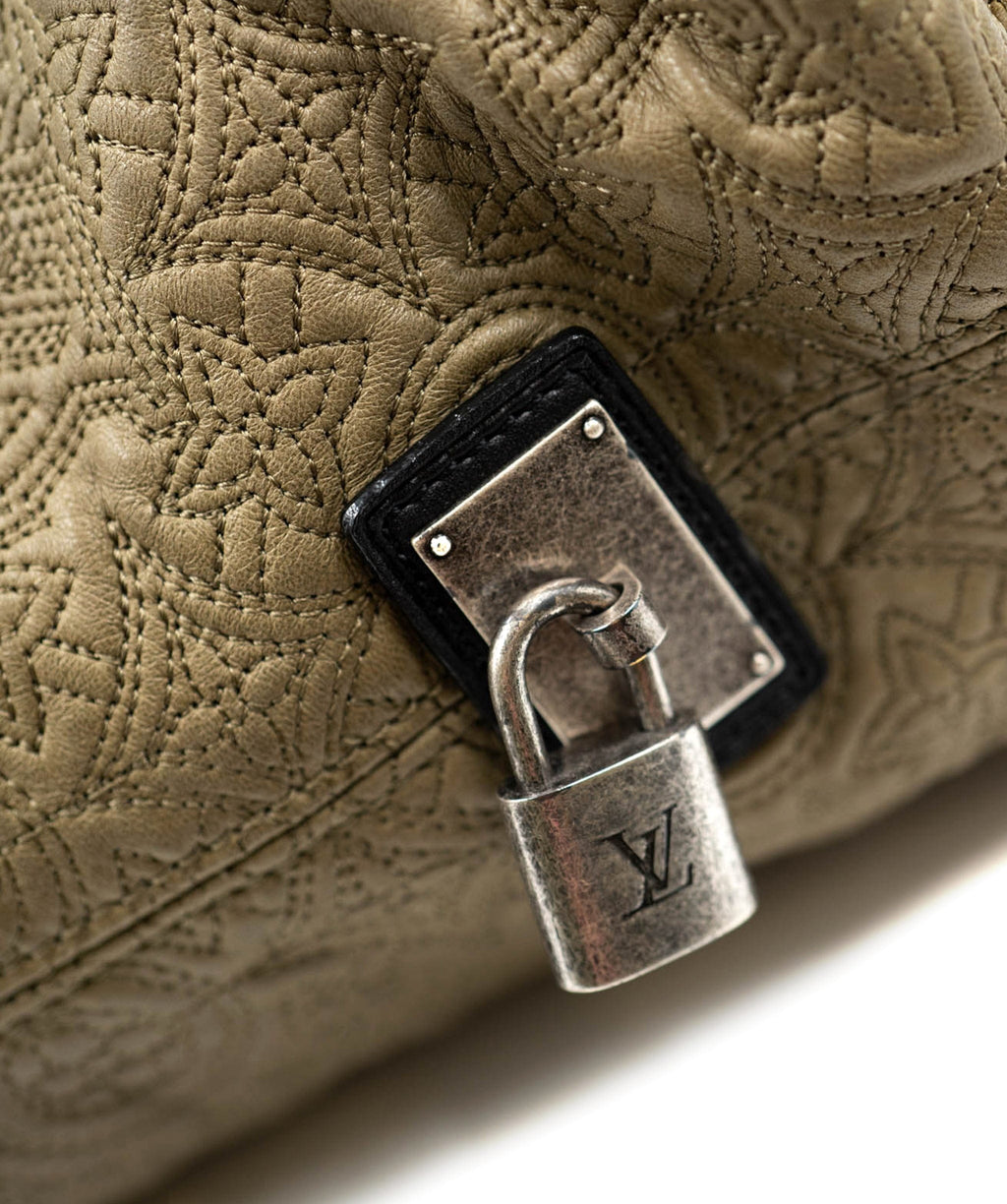 Louis Vuitton Green Monogram Antheia Leather Hobo PM QJB00I5OGF001