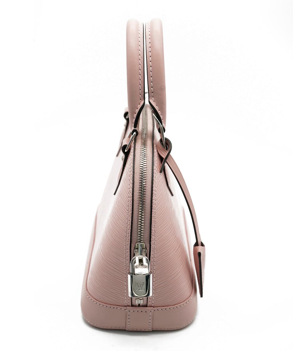 Louis Vuitton Alma BB with strap LV Pink Leather ref.429701 - Joli