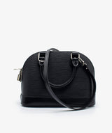 Louis Vuitton Louis Vuitton Black Alma BB Epi leather