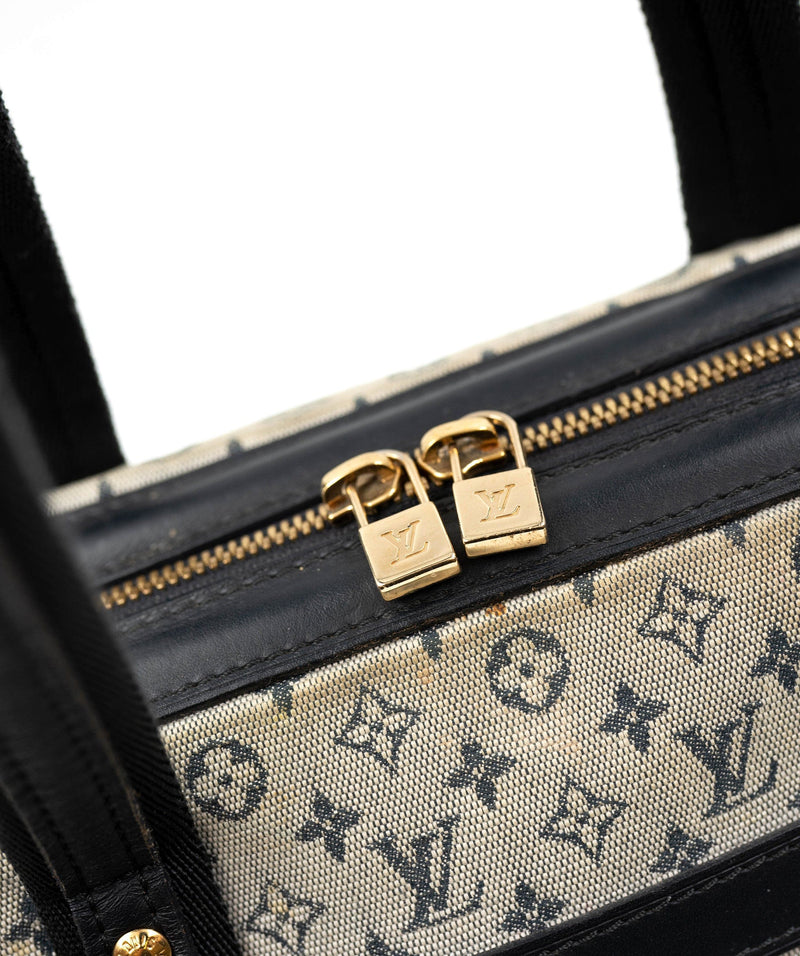 Louis Vuitton Khaki Olive Monogram Mini Lin Josephine PM Speedy Boston Bag 862138