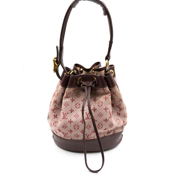 Louis Vuitton Pink Canvas Mini Lin Mini Noe Bucket Bag - ShopperBoard