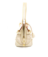 Louis Vuitton Louis Vuitton Cream Leather Top Handle Bag GHW - AGL1517