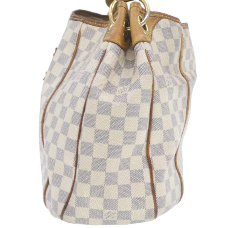 LOUIS VUITTON Louis Vuitton Galliera PM Shoulder Bag Hobo Damier Azur  Leather White