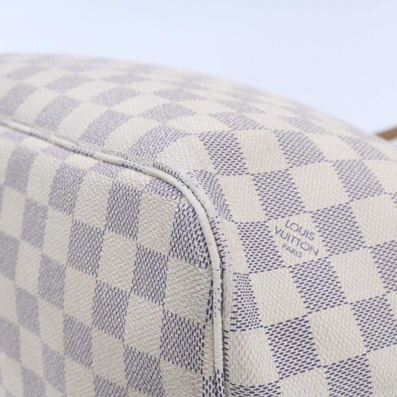 Louis Vuitton N41605 Neverfull 中號手袋單肩包粉色帆布牛皮