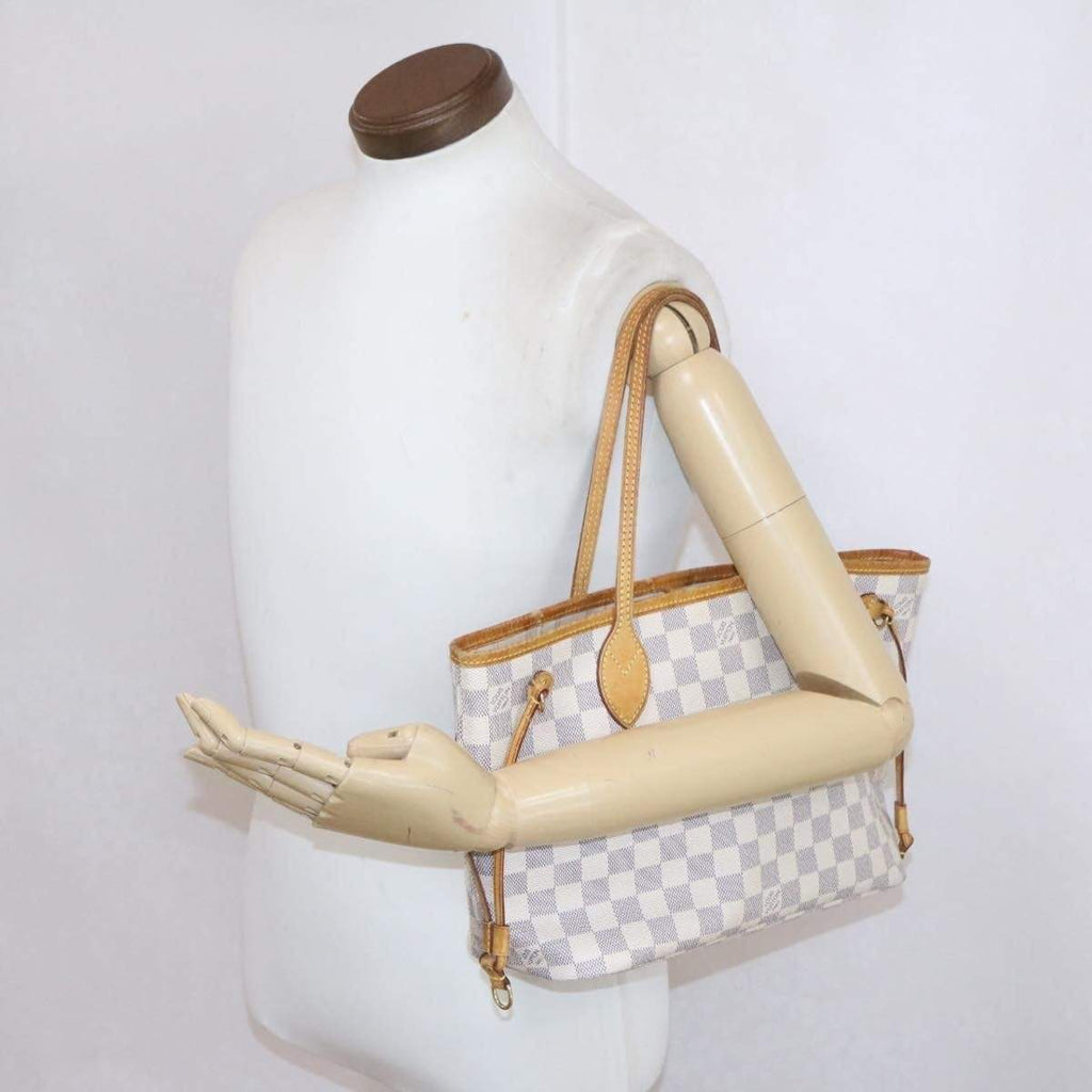 Louis Vuitton Small Damier Azur Neverfull PM Tote Bag Leather ref.298941 -  Joli Closet