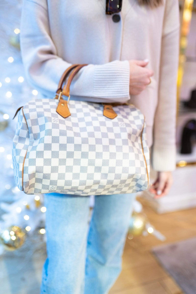 Louis Vuitton Speedy 30 Beige Damier Azur