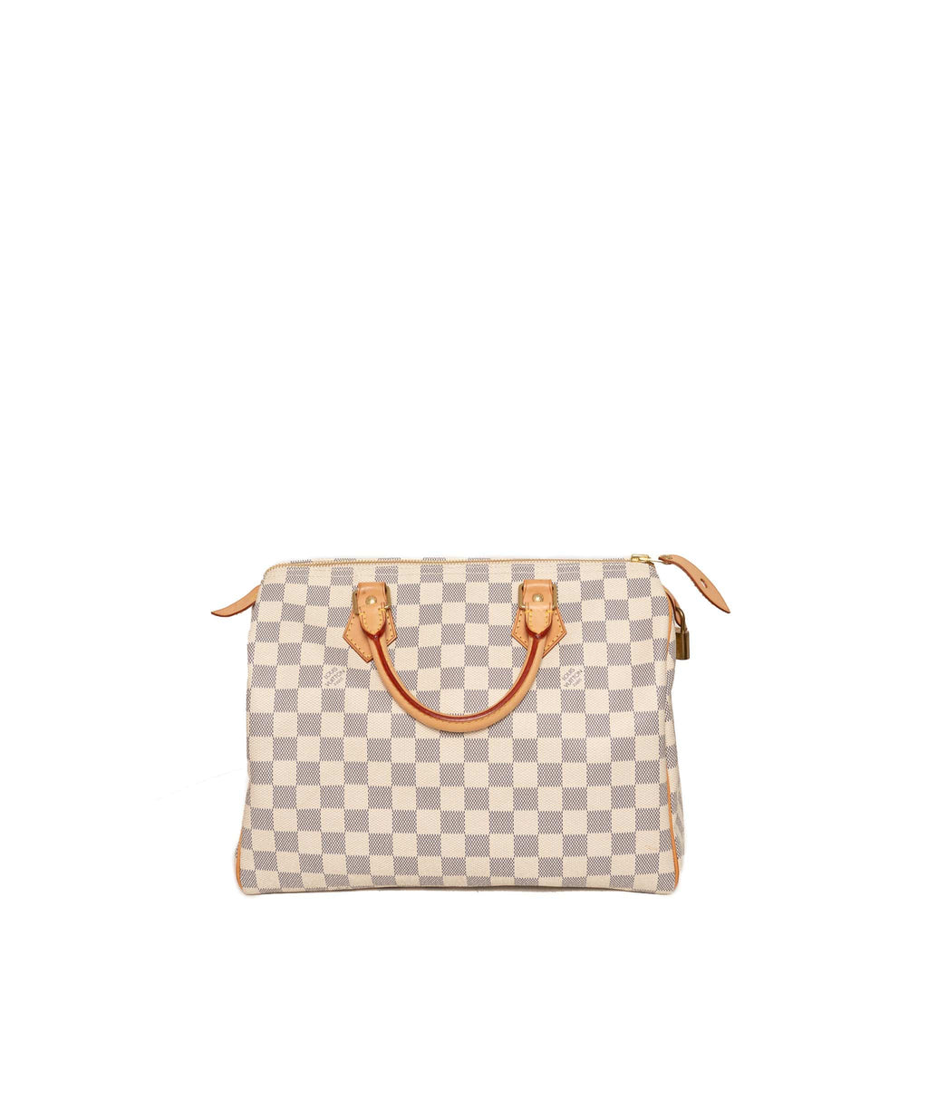 Louis Vuitton Damier Azur Canvas Speedy 30 Bag Louis Vuitton