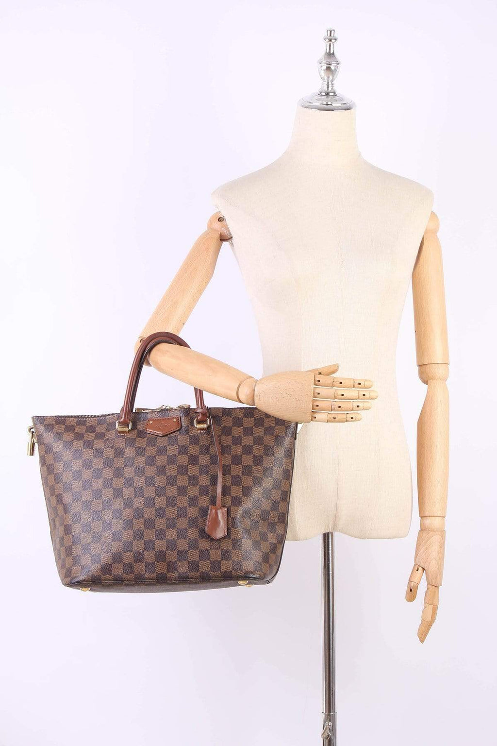 LOUIS VUITTON Damier Ebene Belmont Tote Handbag