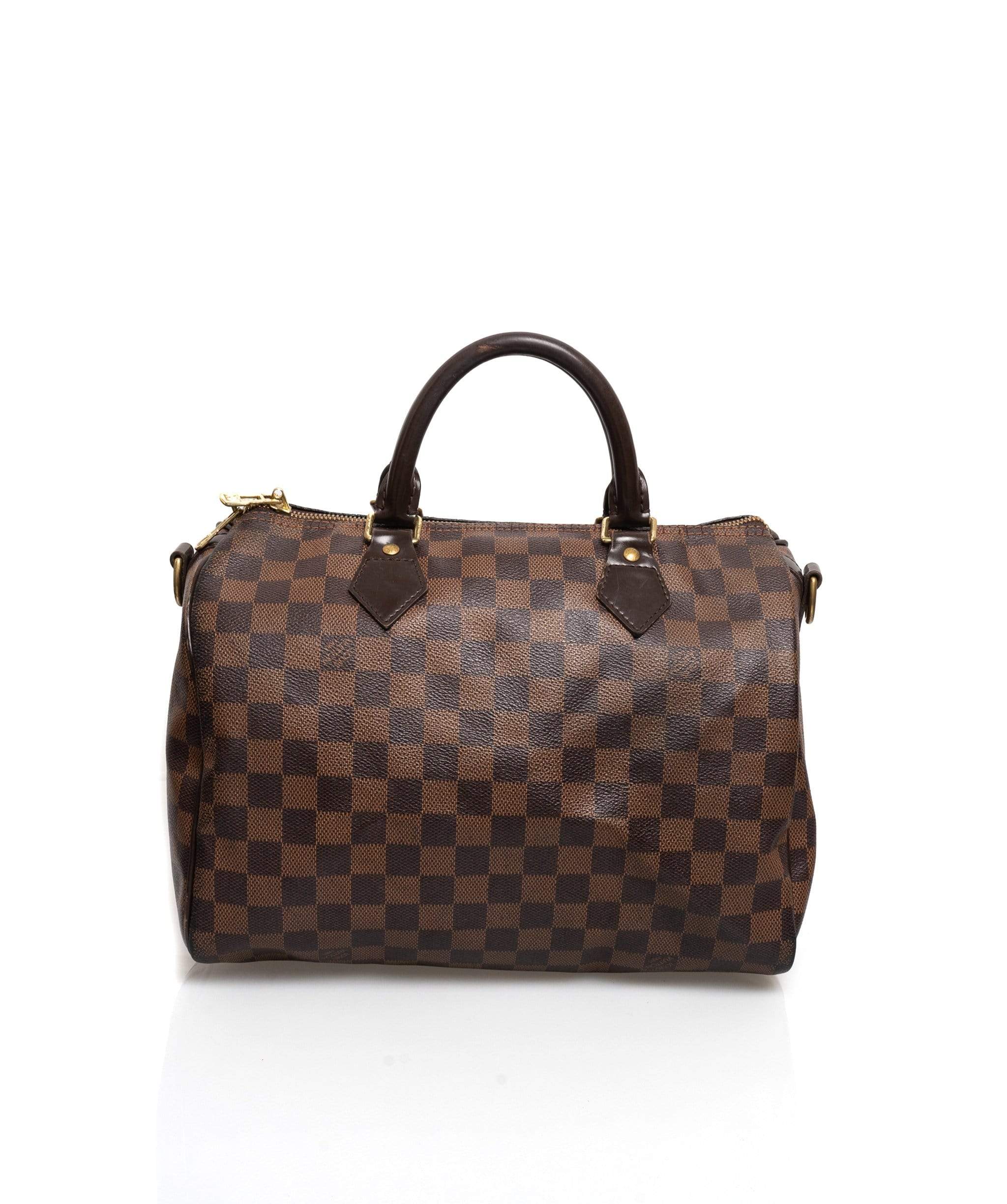 Louis Vuitton LOUIS VUITTON Damier Ebene Speedy Bandouliere 30 Shoulder Bag - AWL1587