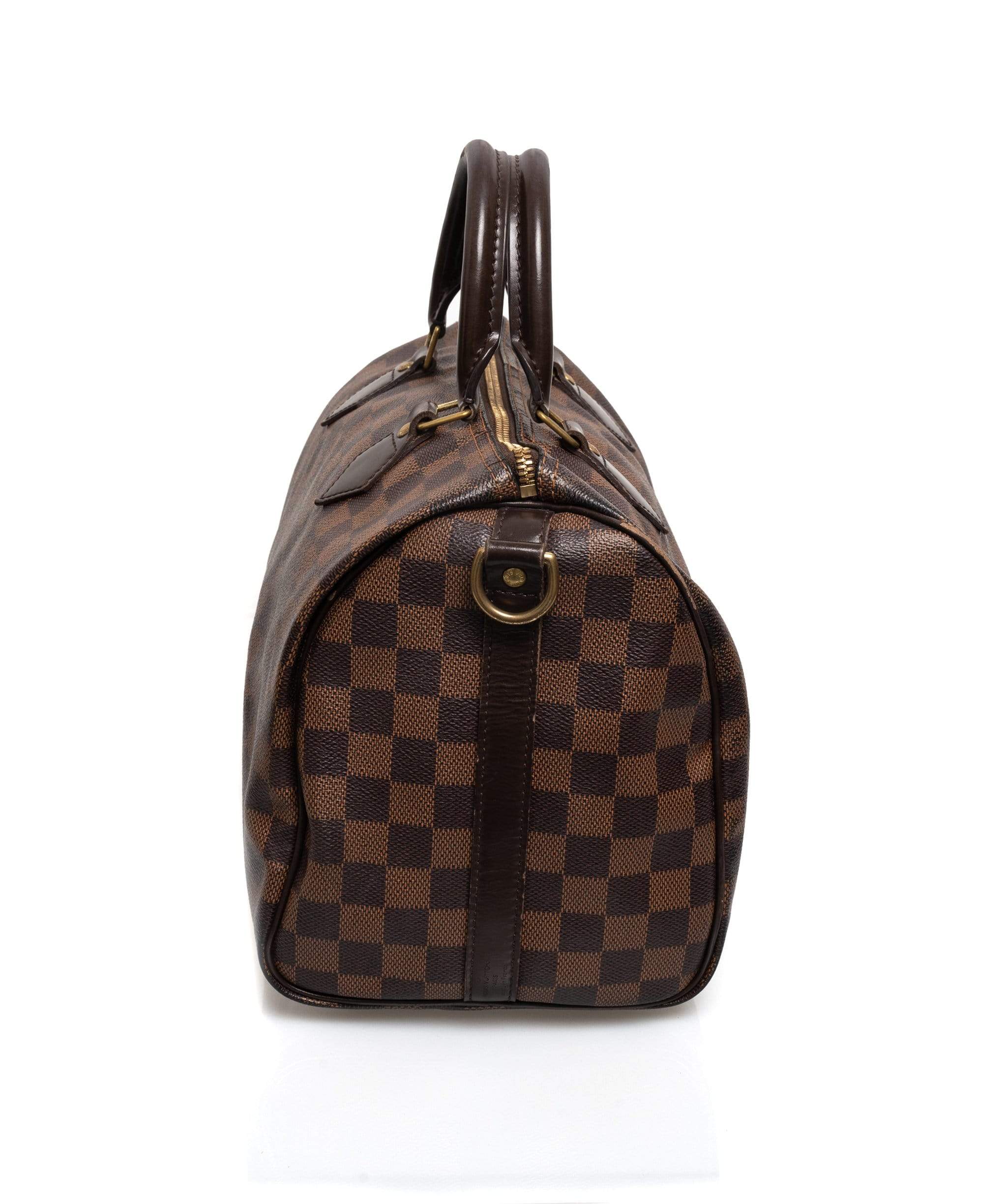 Louis Vuitton LOUIS VUITTON Damier Ebene Speedy Bandouliere 30 Shoulder Bag - AWL1587