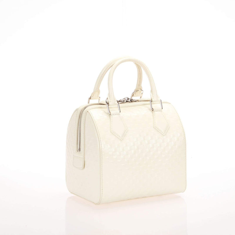 Louis Vuitton - White Damier Facette Speedy Cube PM