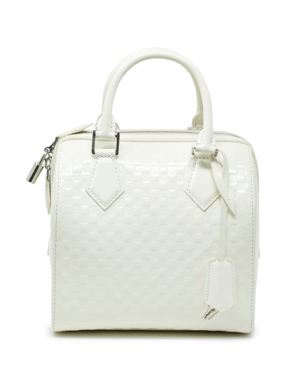 Louis Vuitton Vintage - Damier Facette Speedy Cube PM Bag - White