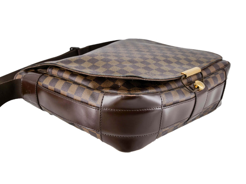 Louis Vuitton Brown Damier Ebene Icare Laptop Bag Leather Cloth ref.256292  - Joli Closet
