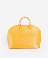 Louis Vuitton LOUIS VUITTON Epi Alma Hand Bag Yellow