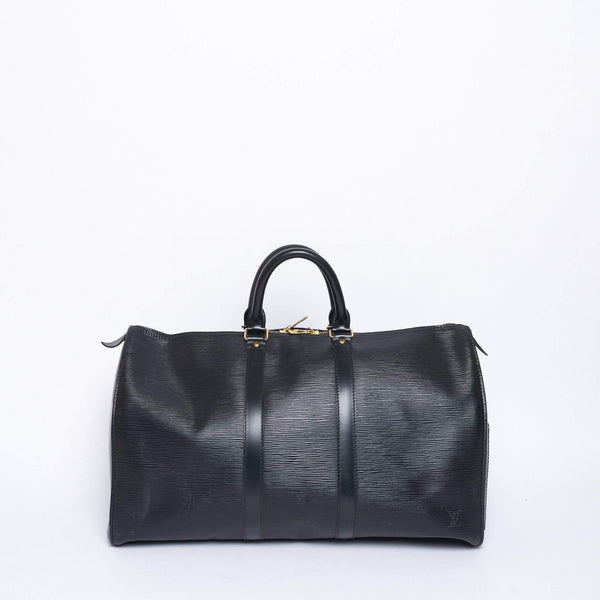 Louis Vuitton, Bags, Louis Vuitton Black Epi Keepall 6