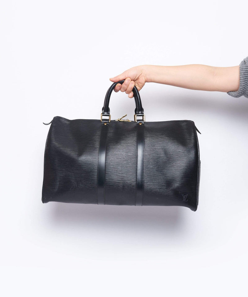 Louis Vuitton Keepall 45 Boston Bag(Black)