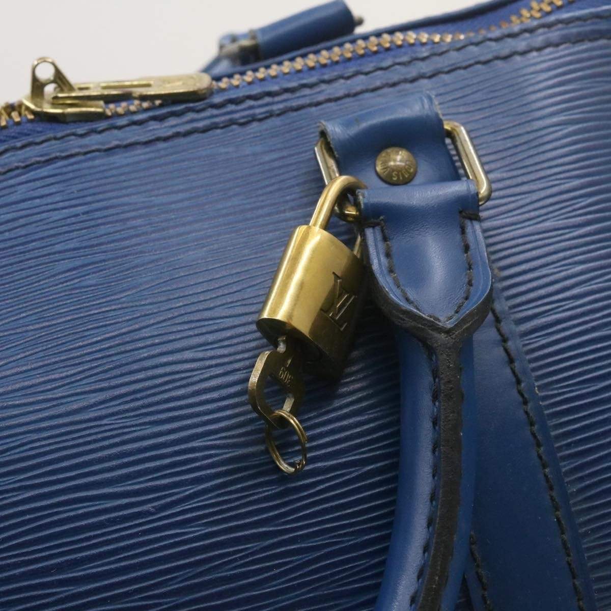 Louis Vuitton LOUIS VUITTON Epi Keepall 50 Boston Bag Blue VI0990