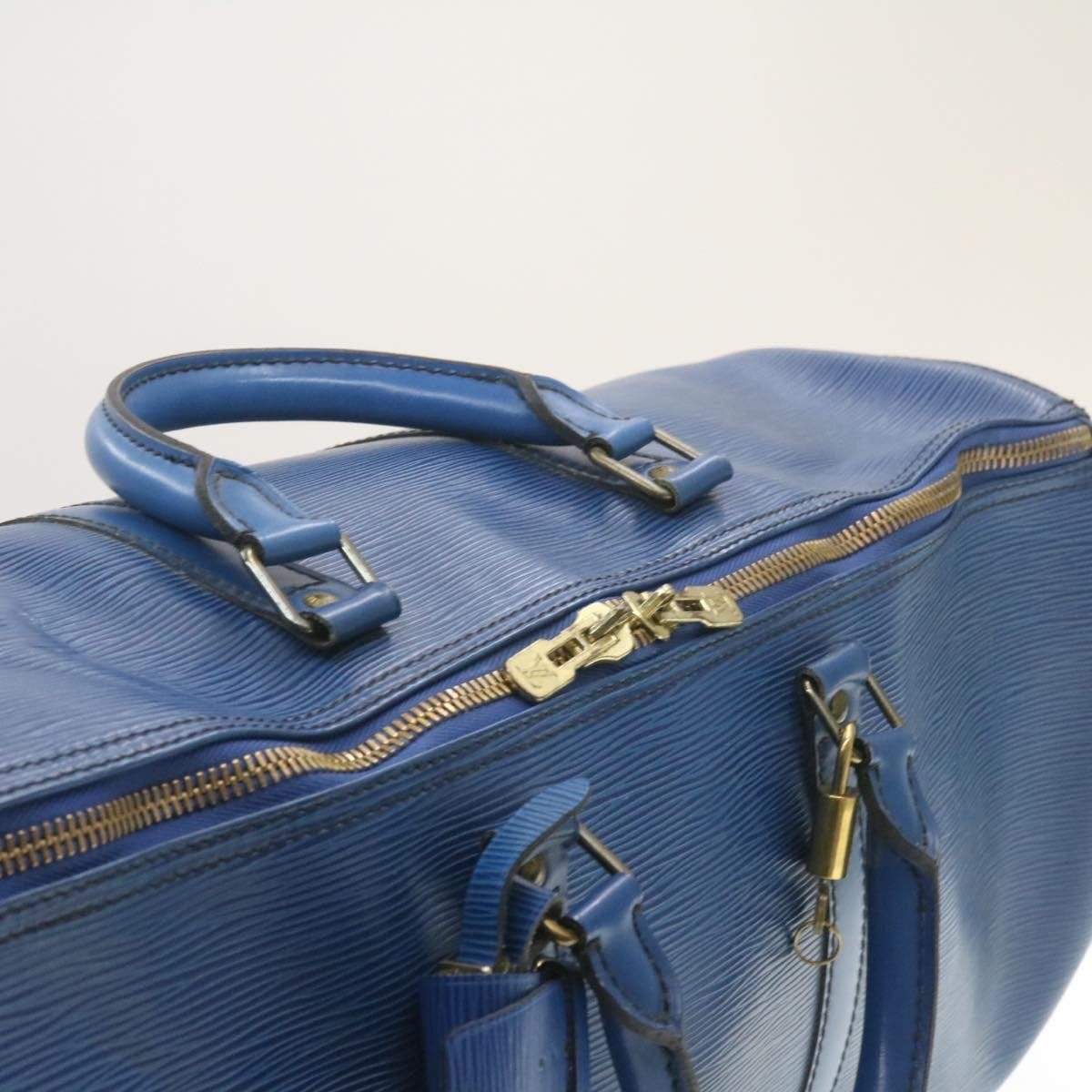 Louis Vuitton LOUIS VUITTON Epi Keepall 50 Boston Bag Blue VI0990