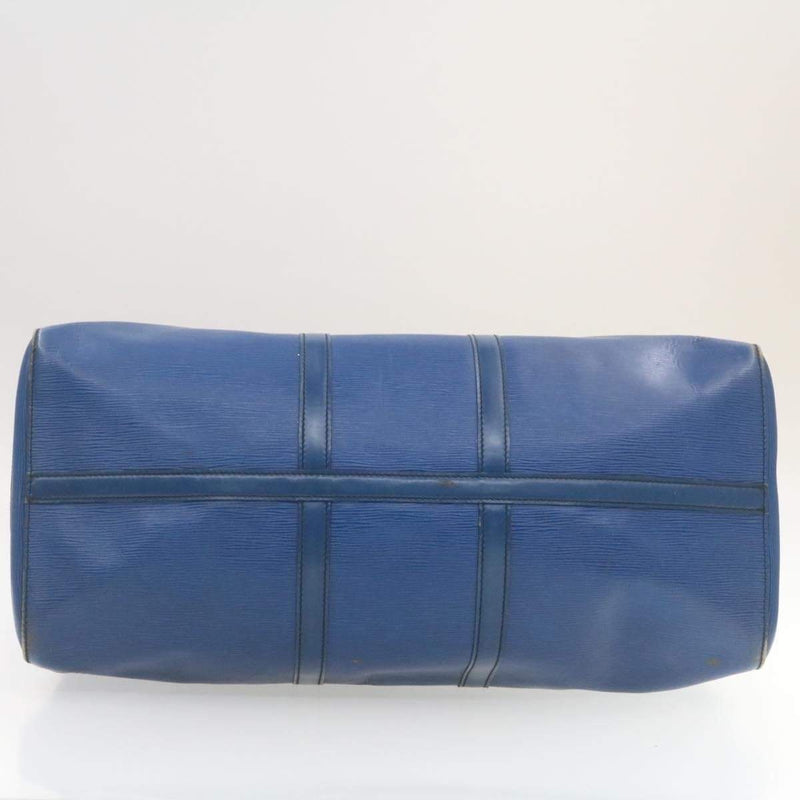 Very Chic Louis Vuitton Keepall 55 Travel bag in Bleu Cobalt epi
