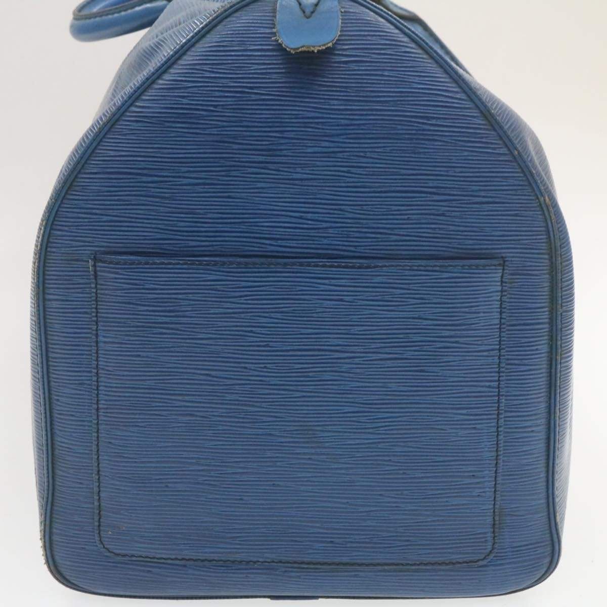 Louis Vuitton LOUIS VUITTON Epi Keepall 55 Boston Bag Blue VI8906