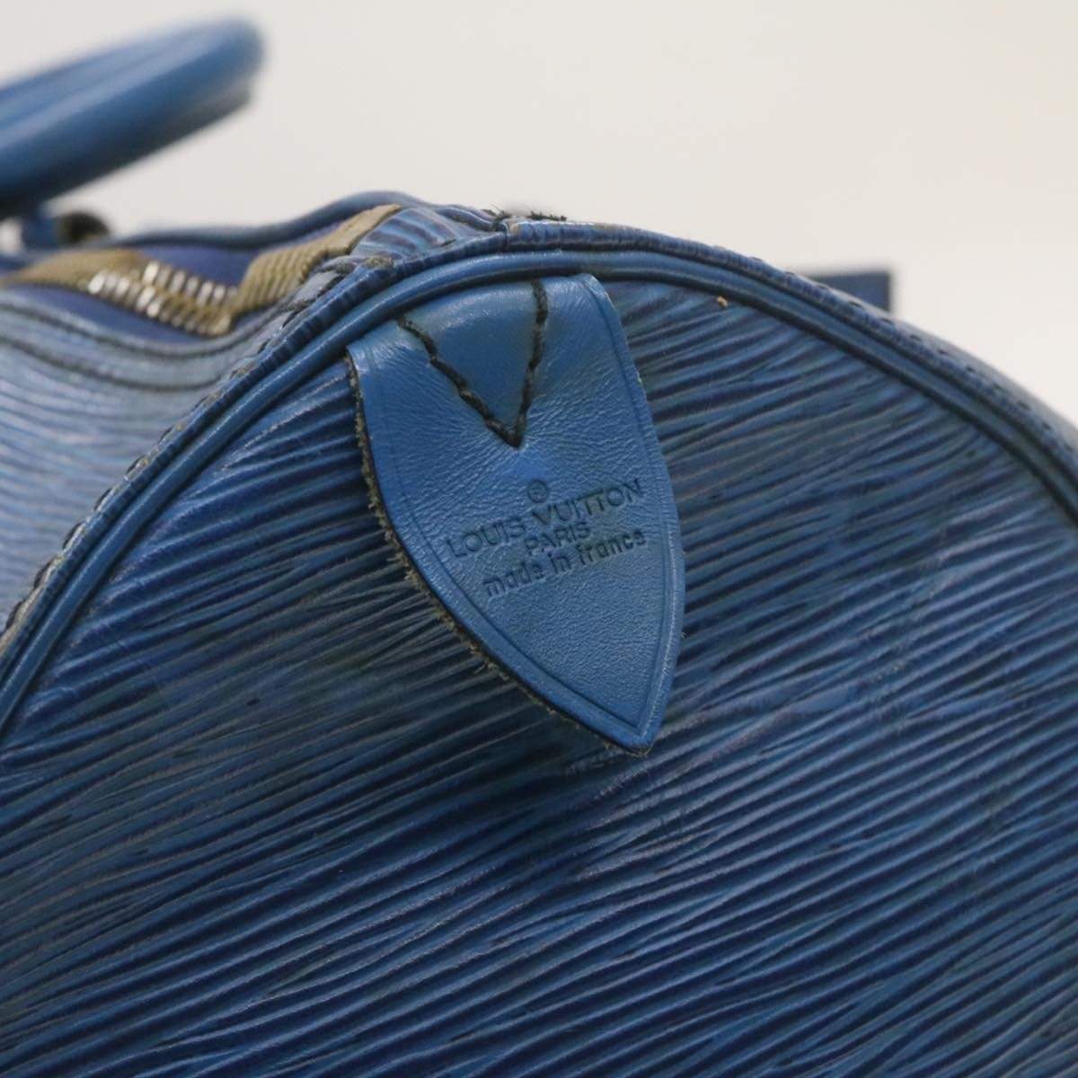 Louis Vuitton LOUIS VUITTON Epi Keepall 55 Boston Bag Blue VI8906