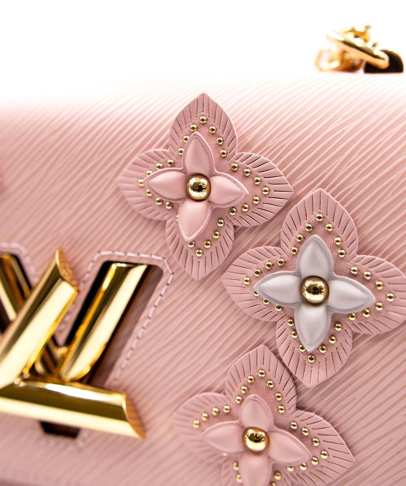 Louis Vuitton Twist MM Epi Flower Tinsel Rose Ballerine - Bags Valley