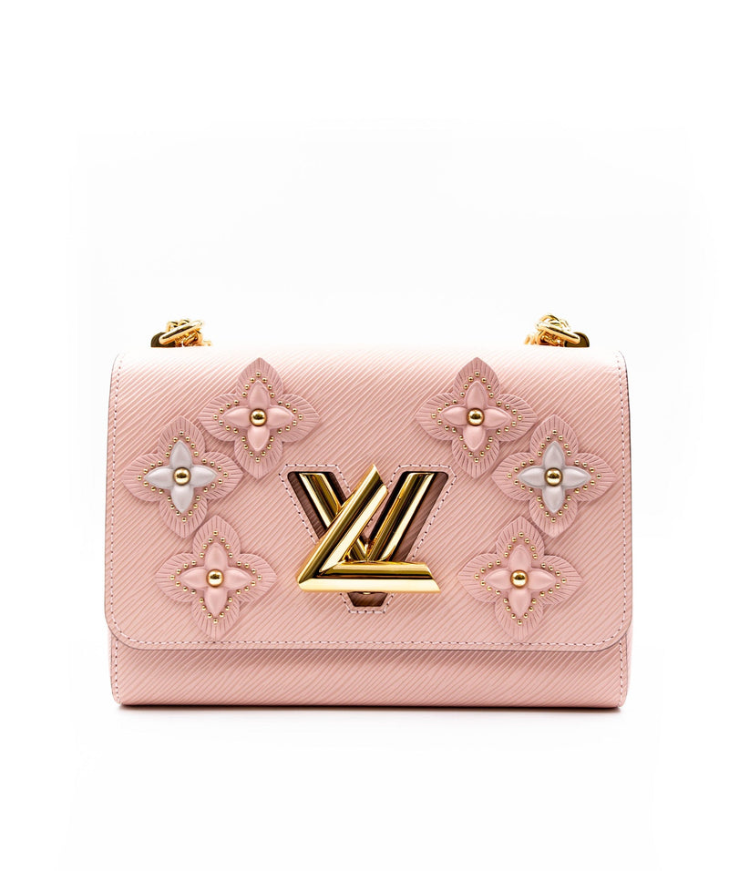 LOUIS VUITTON Pink Epi Leather Limited Edition Bloom Flower Twist