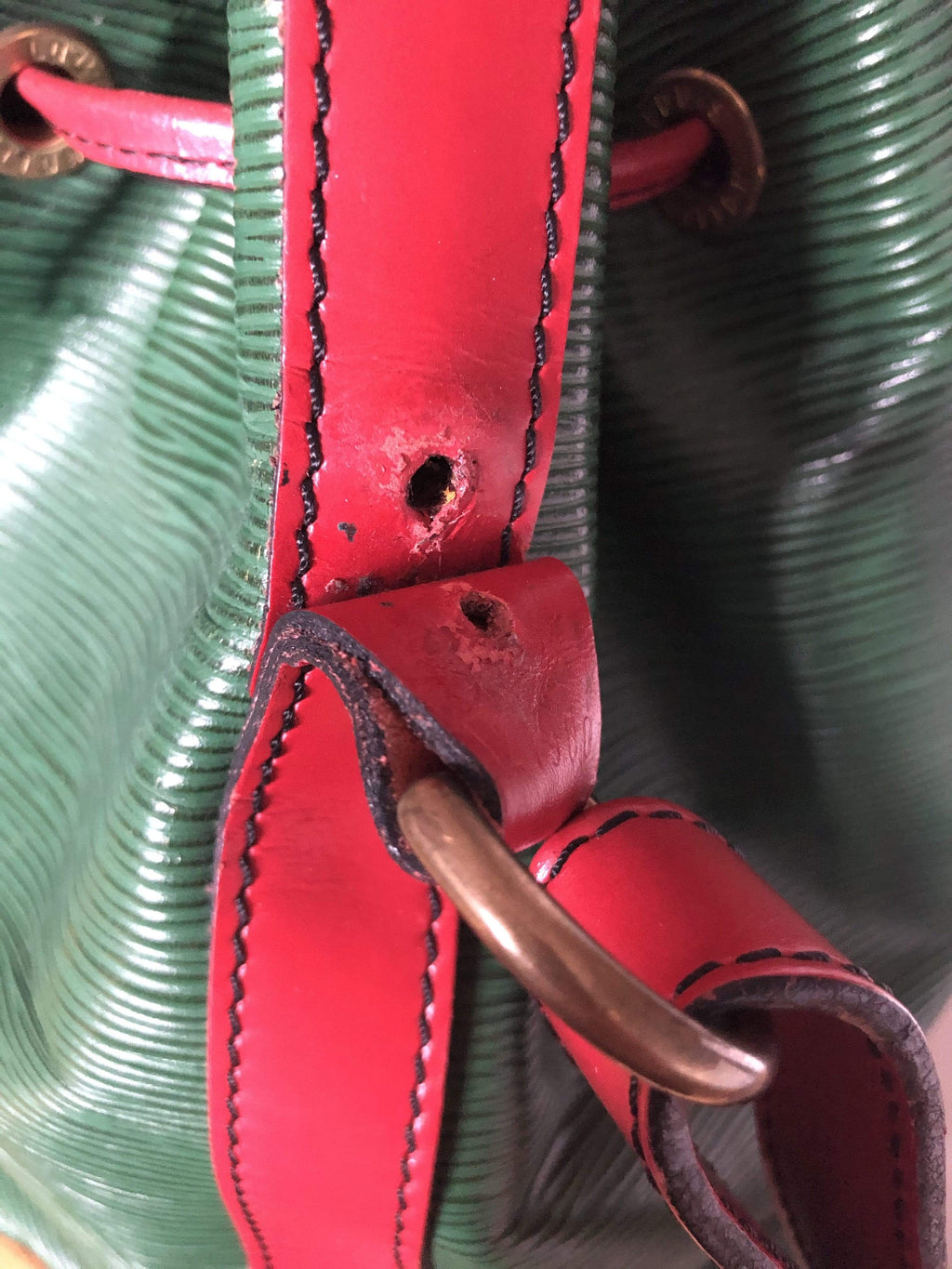 Louis Vuitton Epi Petit Noe Castillan Red Shoulder Bag - A World Of Goods  For You, LLC